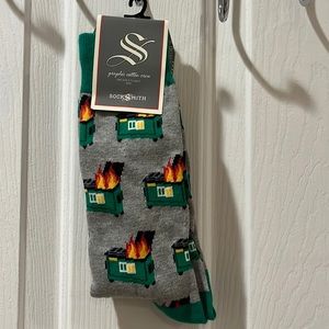 Dumpster fire socks one size fits most